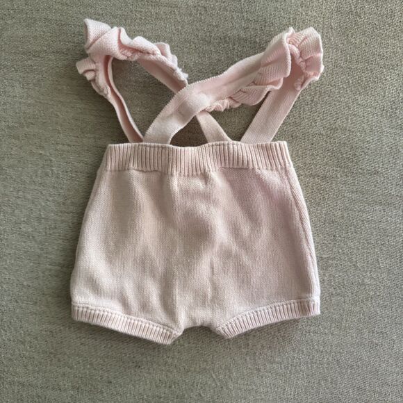 Cat & Jack Pink Overalls and Bodysuit Onesie - Picture 3 of 5